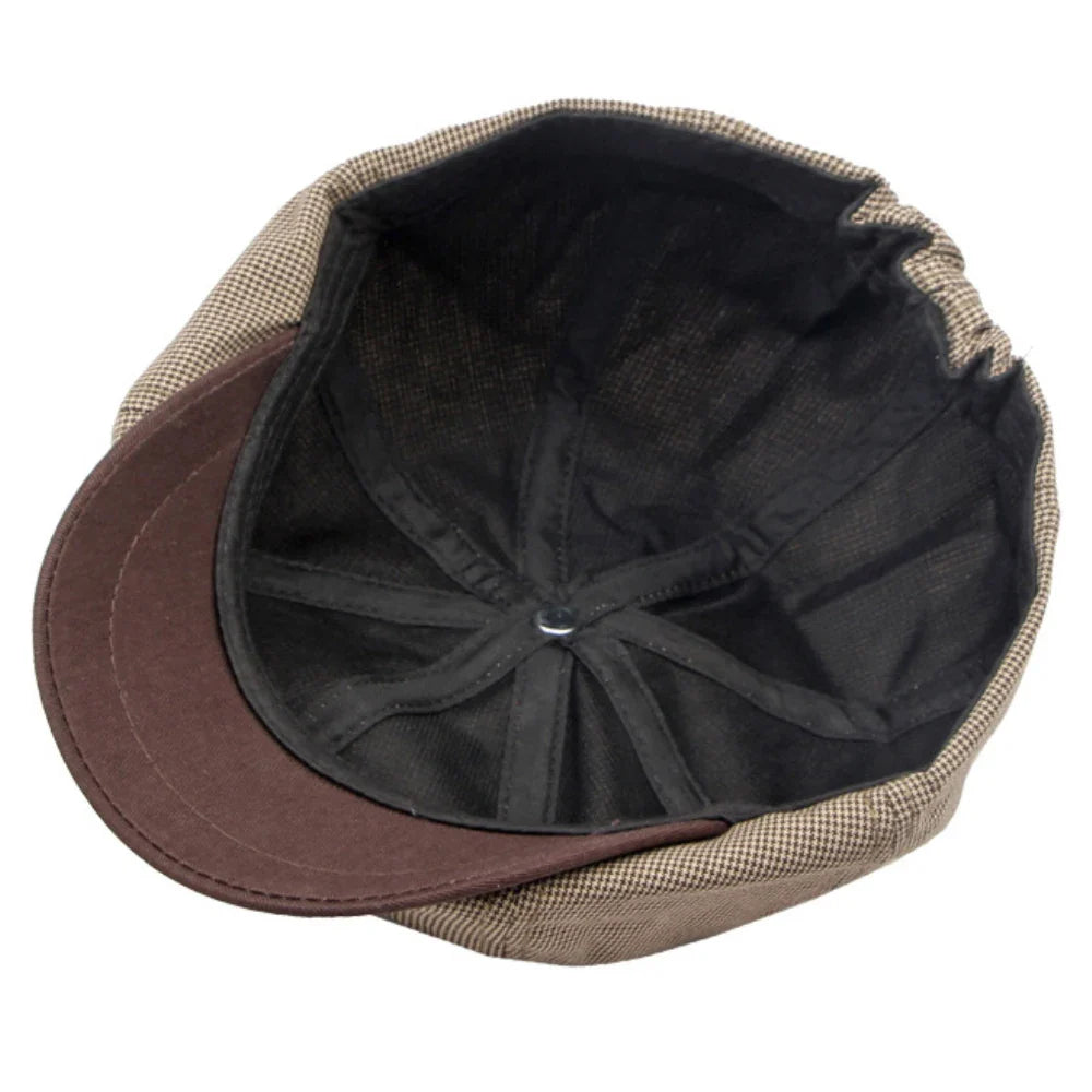 Barret Retro Plaid Newsboy Cap