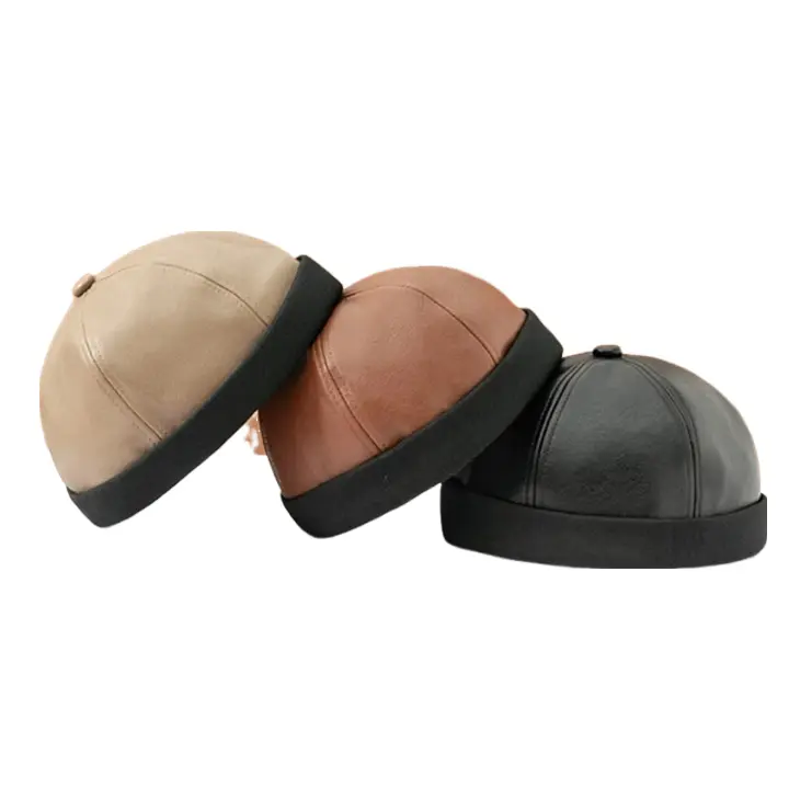 Bottineau Leather Docker Cap