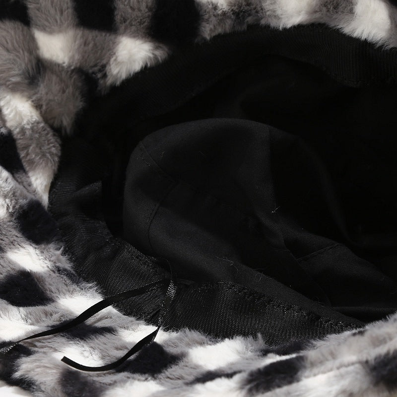 winter-quilted-cold-protection-chessboard-fisherman-headwear-cotton