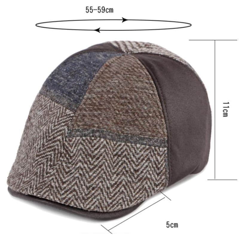 GM Vintage Patchwork Flat Cap
