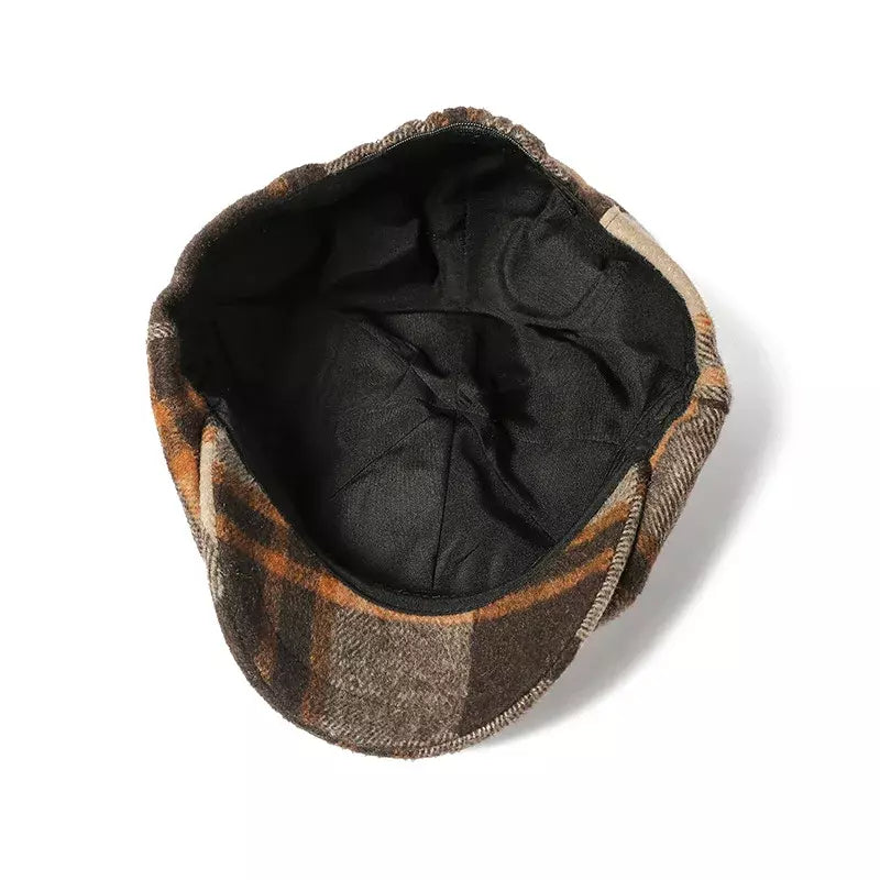 Gisborne Plaid Newsboy Cap