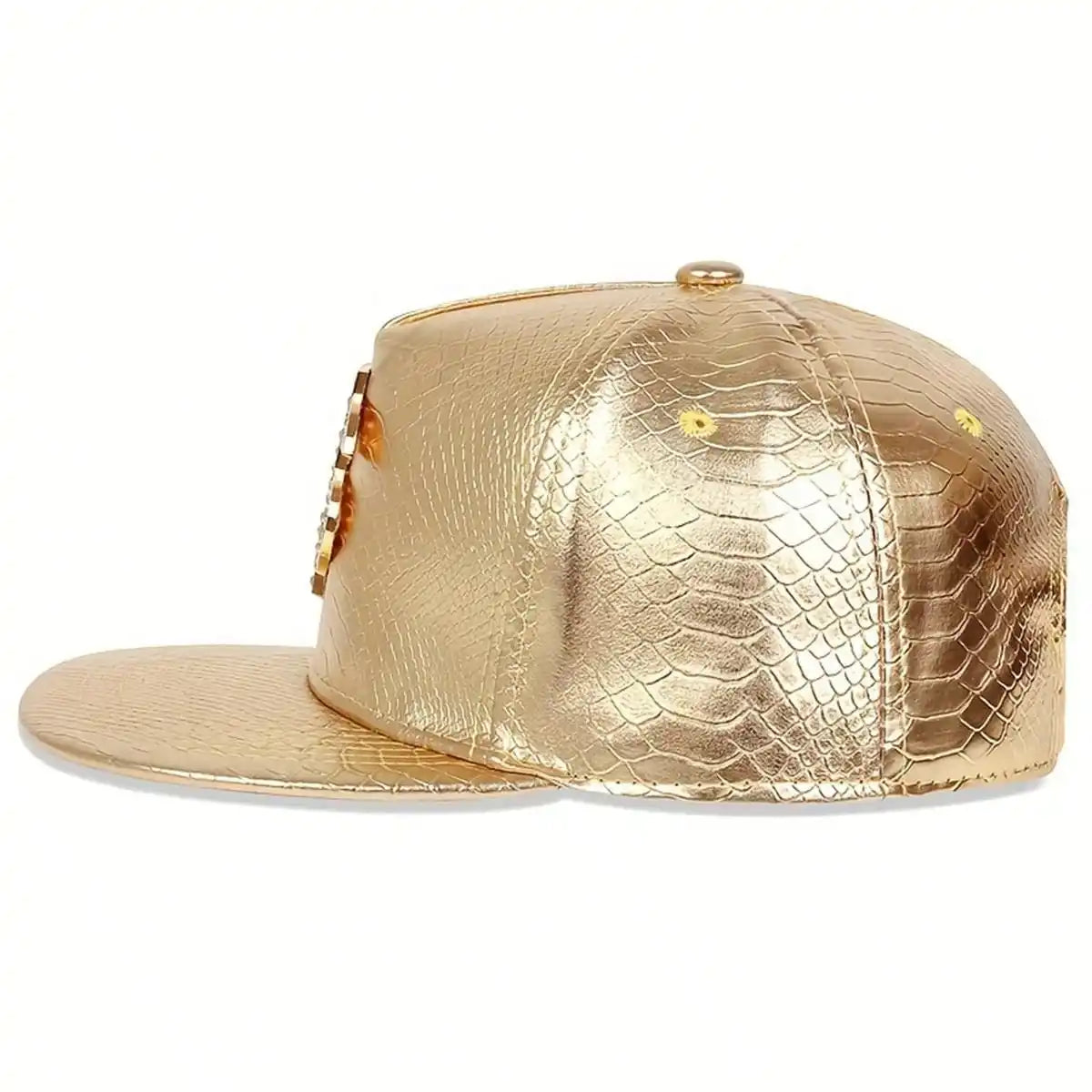 King Leather Snapback Cap