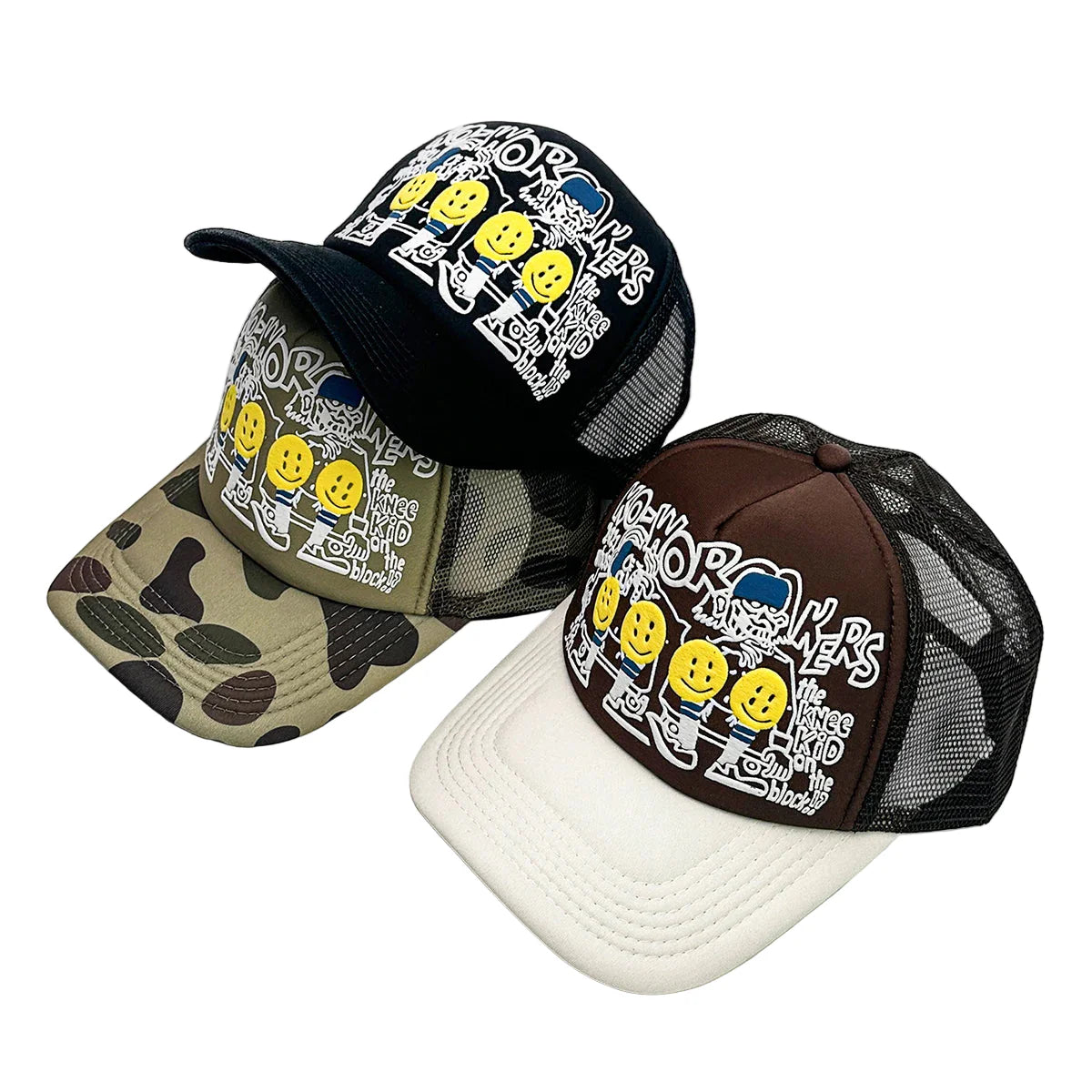 Ko-Working Emoji Snapback Cap