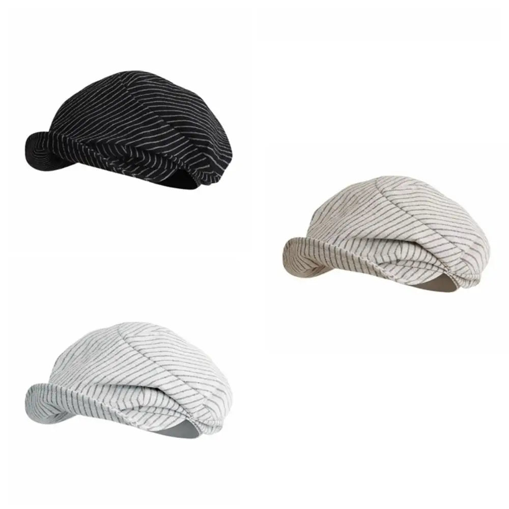 Pontypool Striped Linen Cap