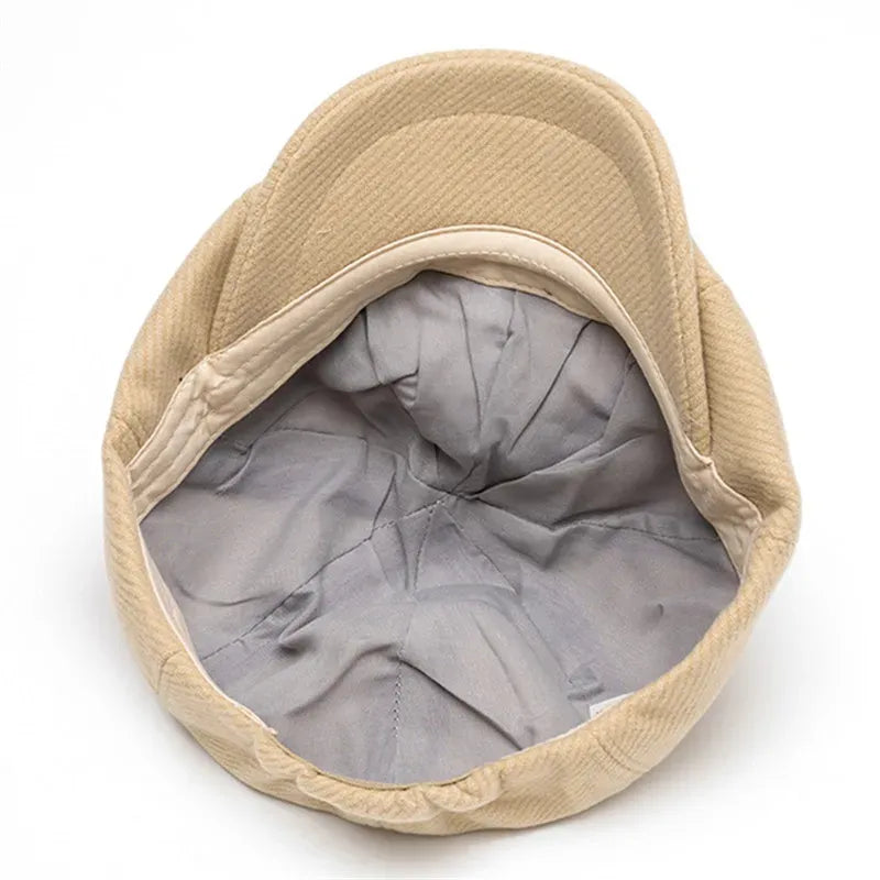 Watson 8-Pannels Plain Newsboy Cap