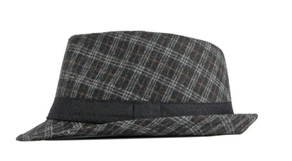 plaid-vintage-jazz-fedora-retro