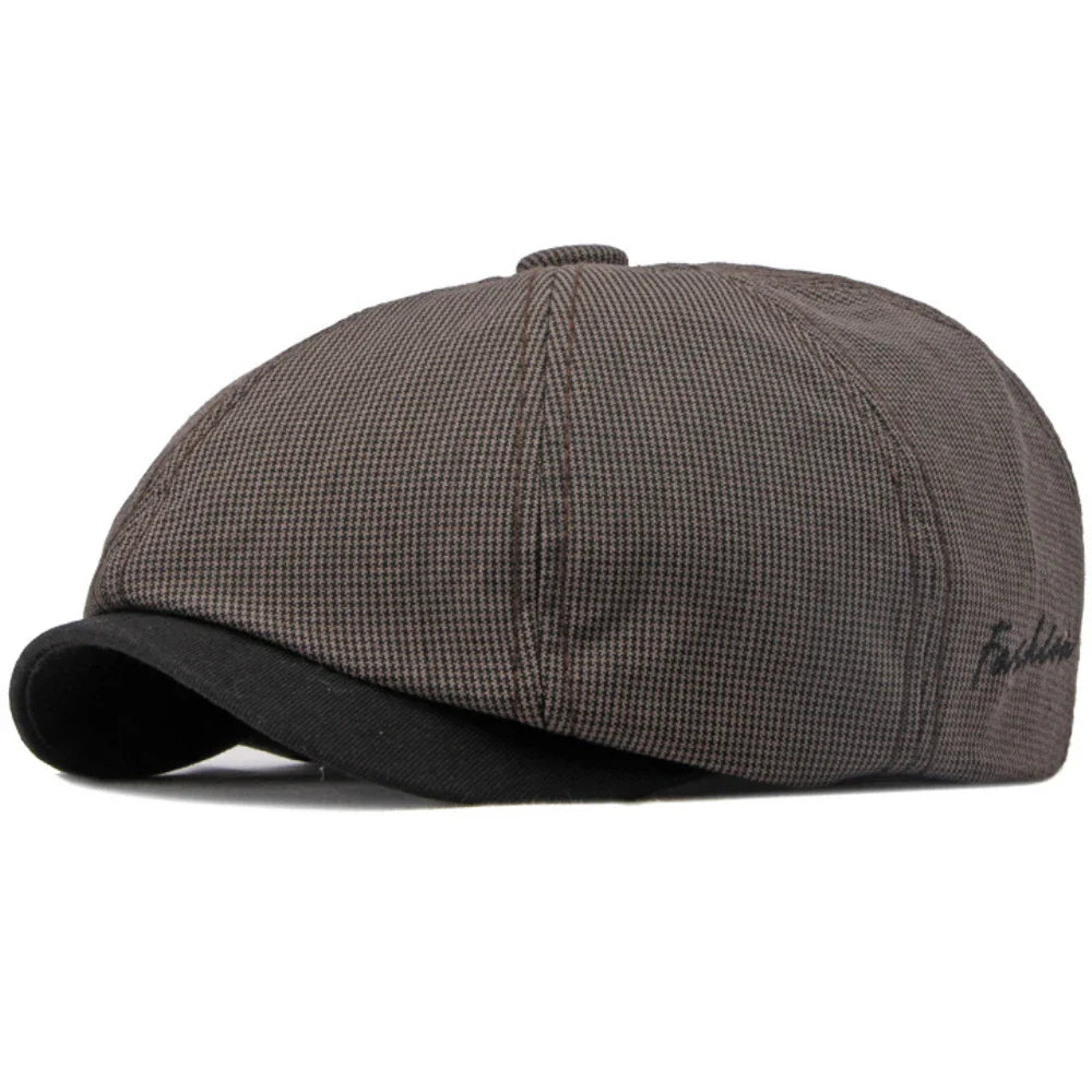 Barret Retro Plaid Newsboy Cap