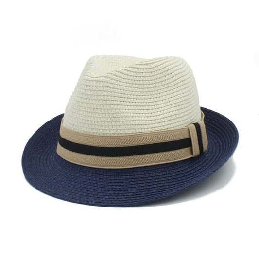 Bianco Summer Straw Trilby Hat
