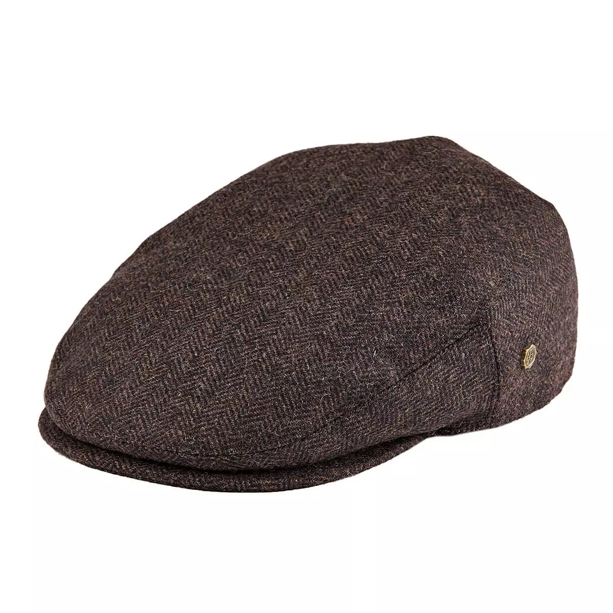 Birmingham Herringbone Wool Flat Cap