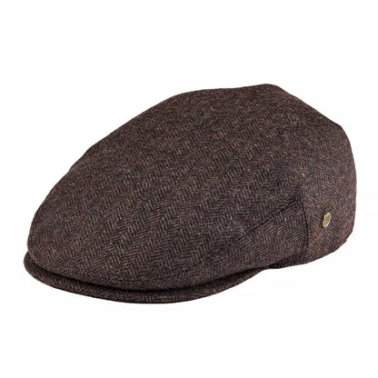 Birmingham Herringbone Wool Flat Cap