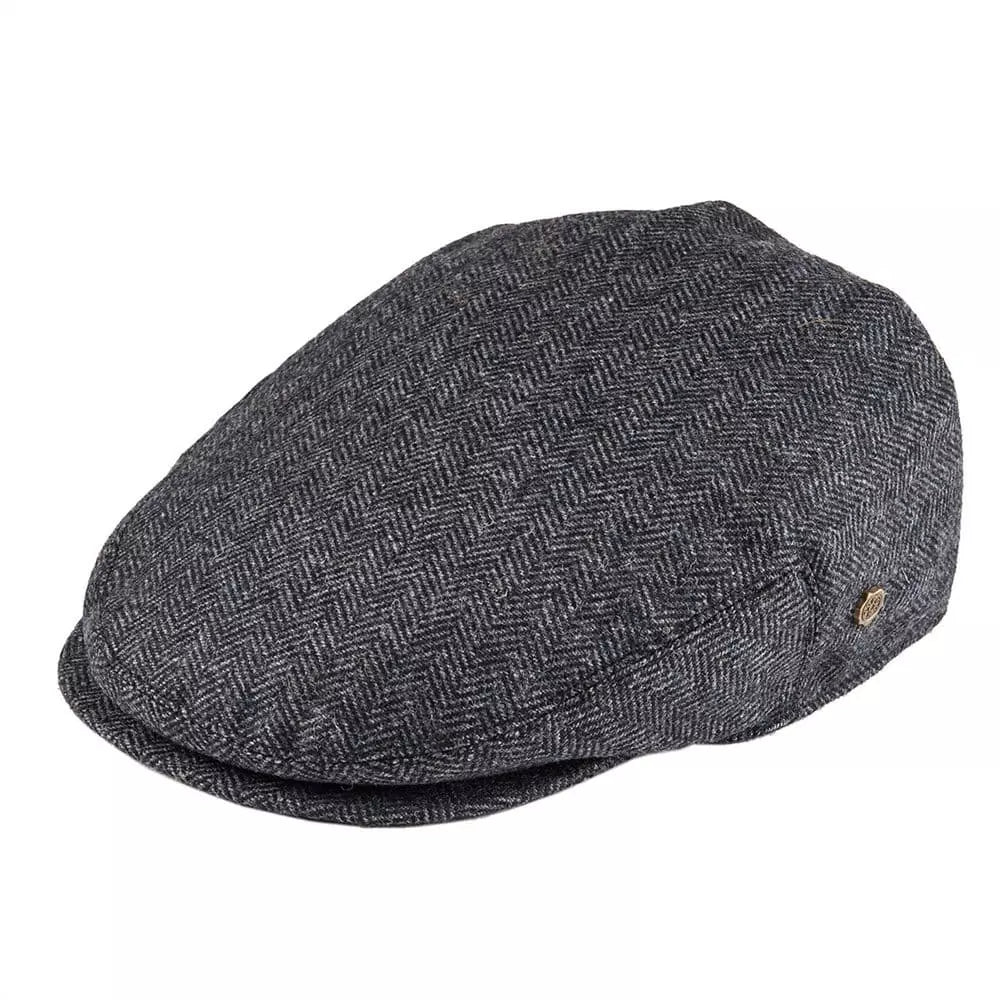 Birmingham Herringbone Wool Flat Cap