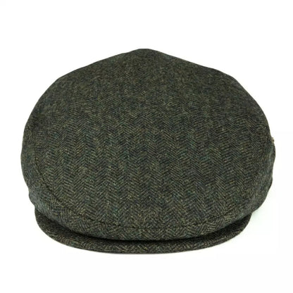 Birmingham Herringbone Wool Flat Cap