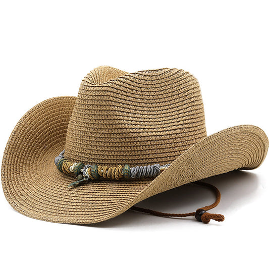 breathable-adjustable-beach-sun-straw-vegetable-fibre-western