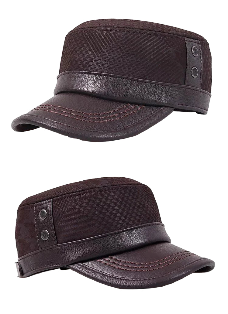 Bradford Genuine Leather Army Cap