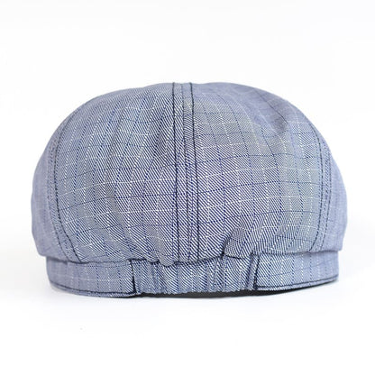 Brampton Plaid Cotton Newsboy Cap