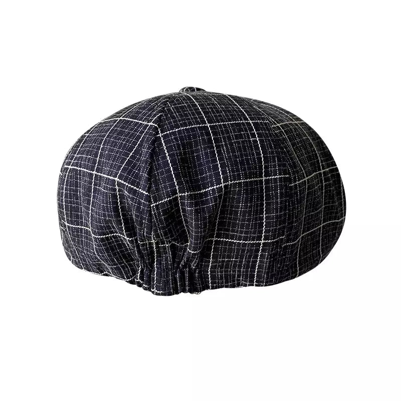 Cardigan Plaid Newsboy Cap