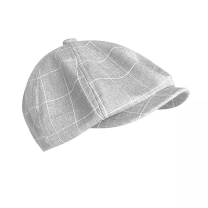 Cardigan Plaid Newsboy Cap