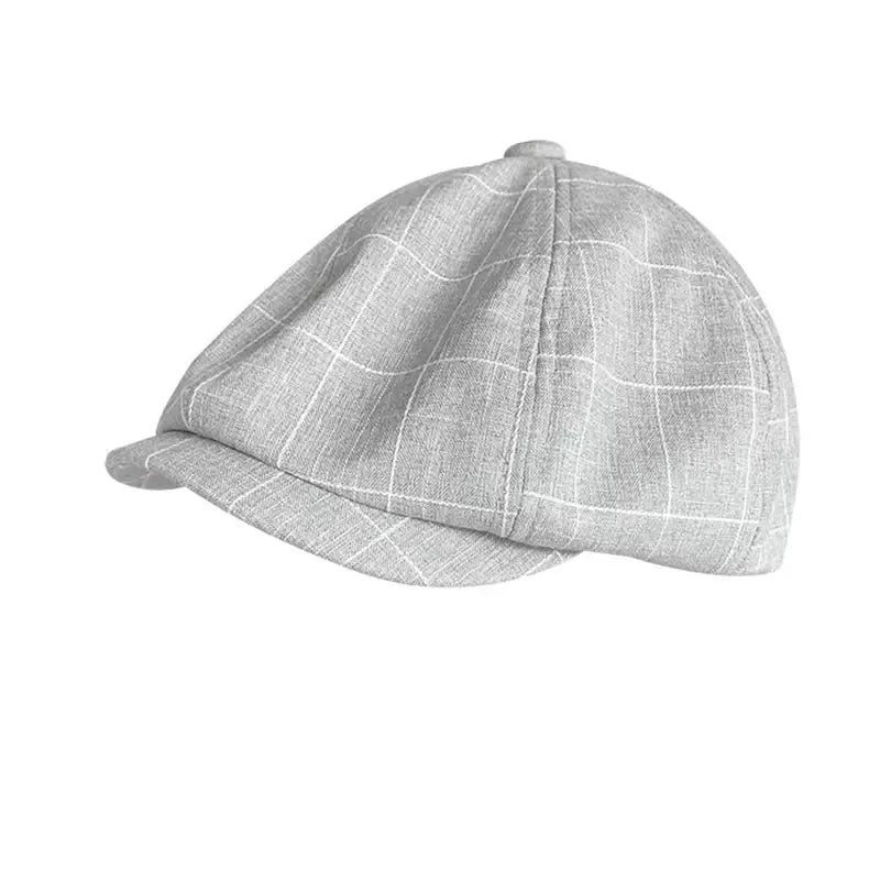 Cardigan Plaid Newsboy Cap