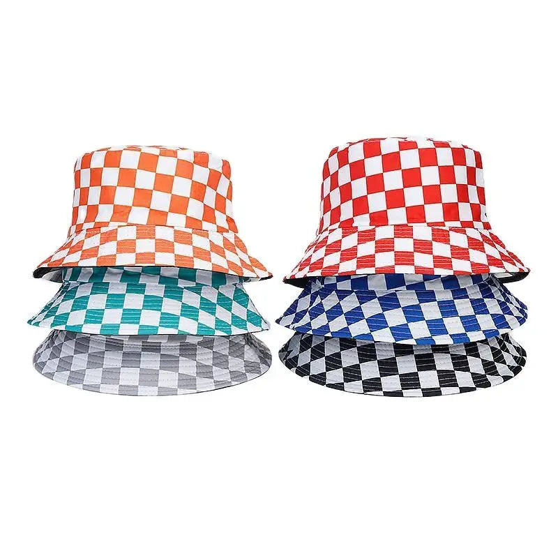 men-women-summer-vintage-checkered-reversible-fisherman-hat