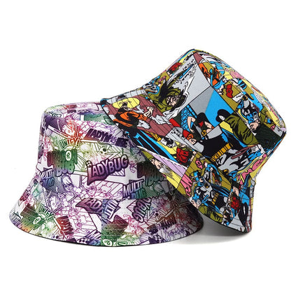 strips-manga-fisherman-headwear-cotton