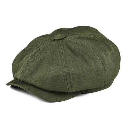 Covent Plain Cotton Newsboy Cap