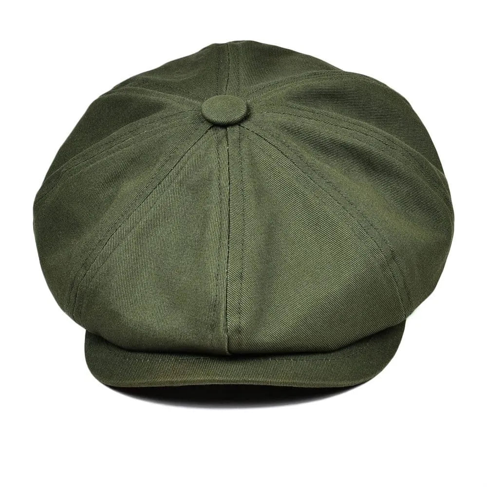 Covent Plain Cotton Newsboy Cap