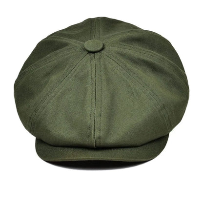 Covent Plain Cotton Newsboy Cap