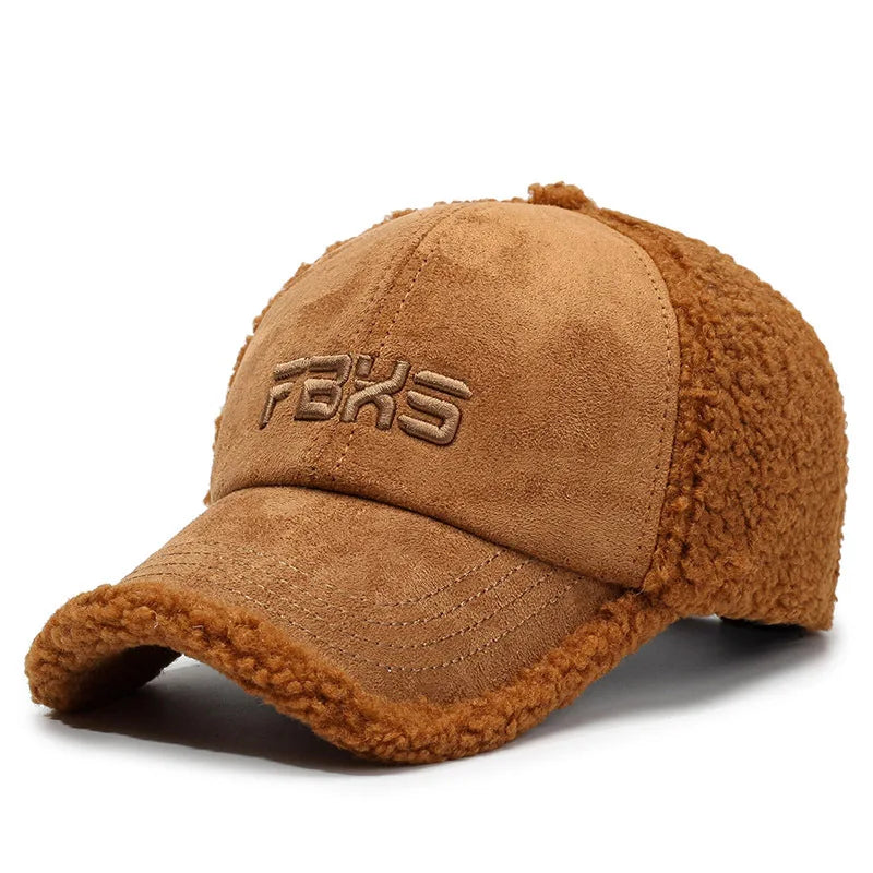 FBXS Winter Fur Cotton Baseball Cap