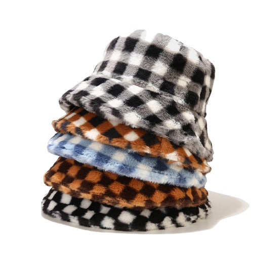 winter-quilted-cold-protection-chessboard-fisherman-headwear-cotton