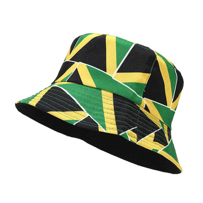 Jamaica Flag Reversible Bucket Hat