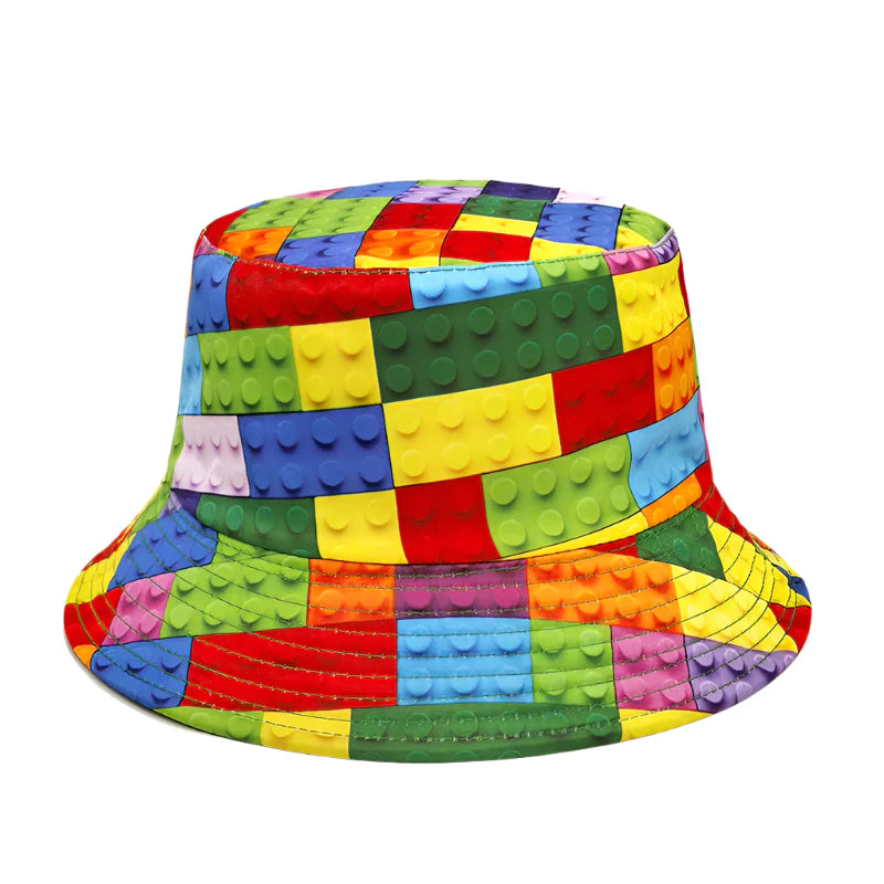 men-women-colorful-mosaic-print-dual-sided-cap
