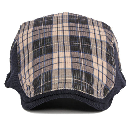 Leroy Tartan Corduroy Flat Cap