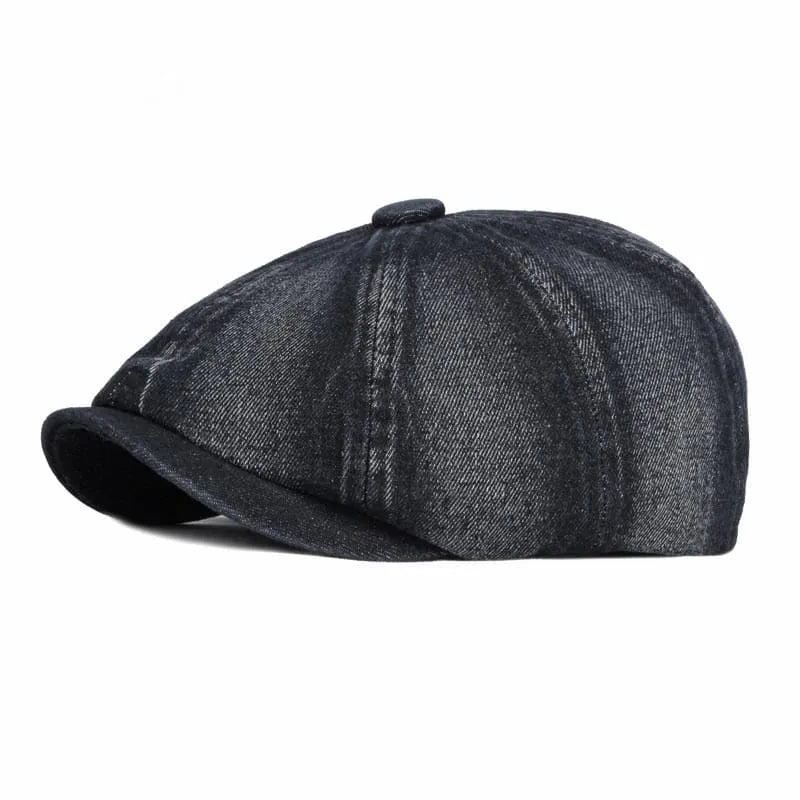 P&L Denim Newsboy Cap
