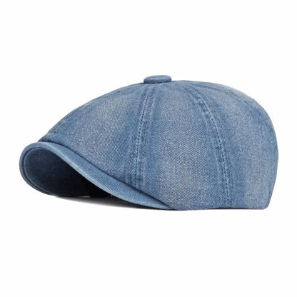 P&L Denim Newsboy Cap
