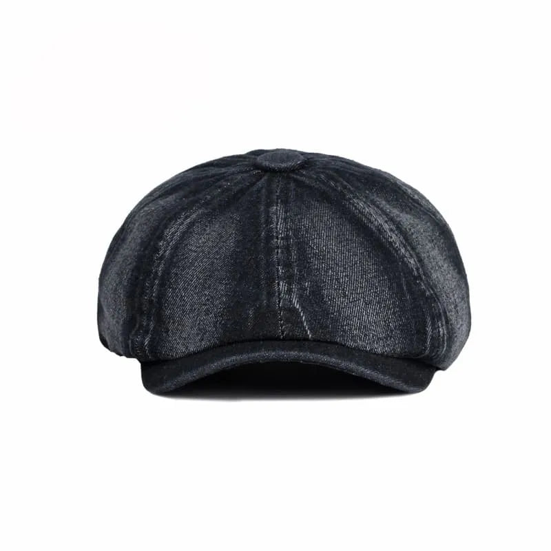 P&L Denim Newsboy Cap