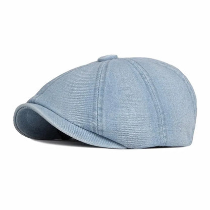 P&L Denim Newsboy Cap