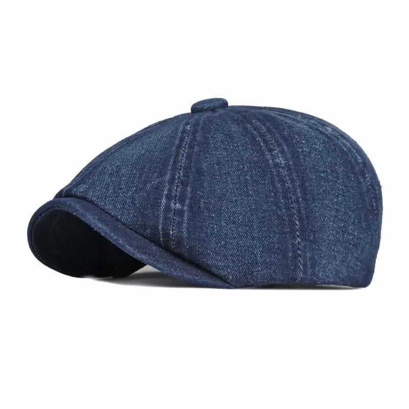 P&L Denim Newsboy Cap