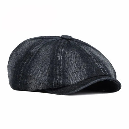 P&L Denim Newsboy Cap