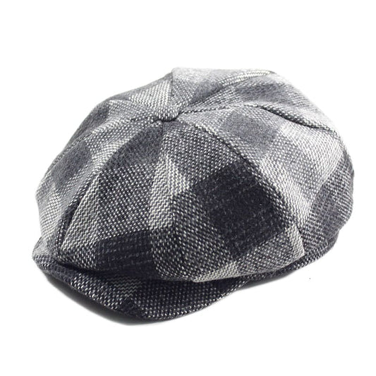 Ragdale Tartan Wool Newsboy Cap