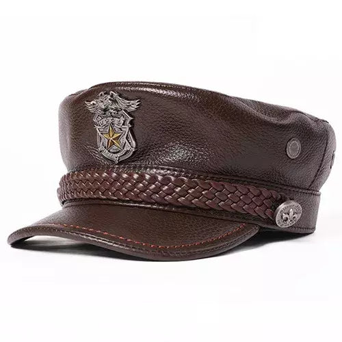 Royal Star Genuine Leather Sailor Cap