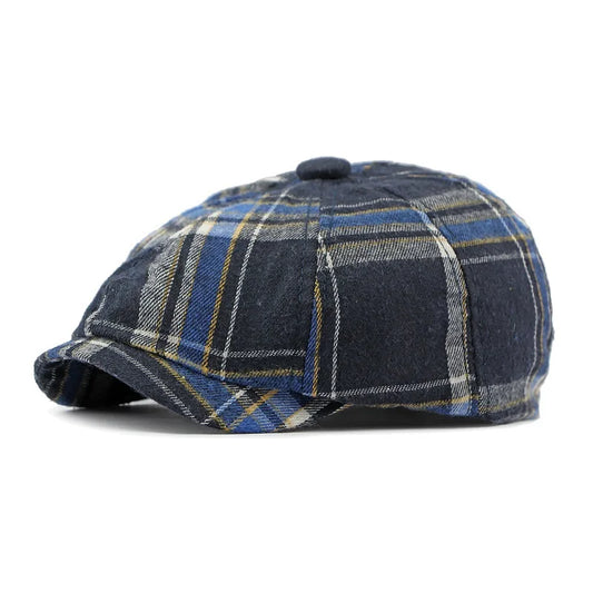 Sitges Plaid Newsboy Cap