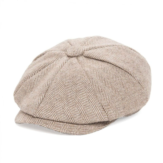 Small Size Wool Newsboy Cap