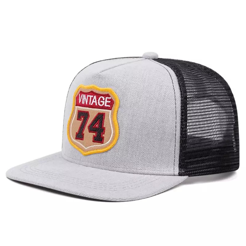Vintage 74 Trucker Snapback Cap