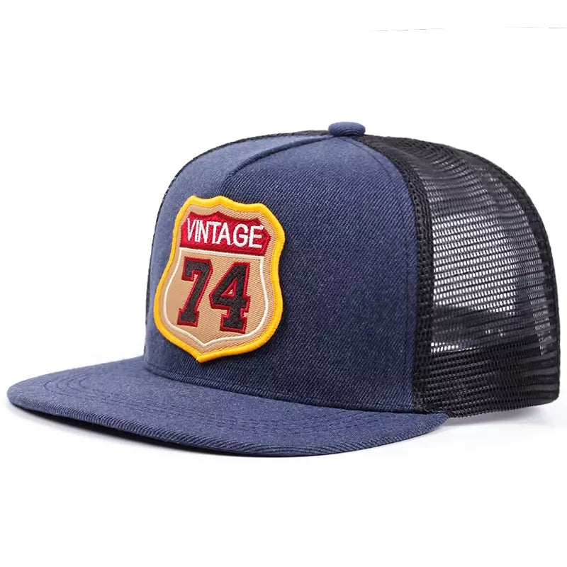Vintage 74 Trucker Snapback Cap