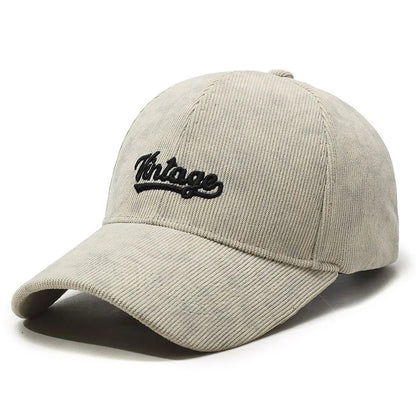Vintage Corduroy Retro Baseball Cap