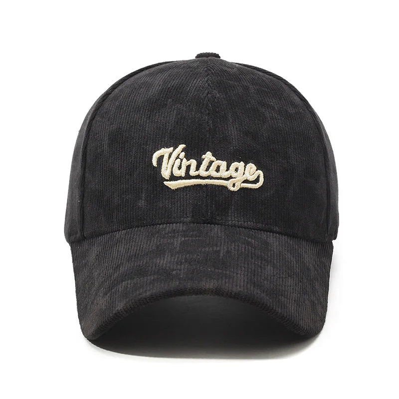 Vintage Corduroy Retro Baseball Cap
