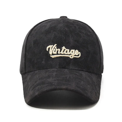Vintage Corduroy Retro Baseball Cap
