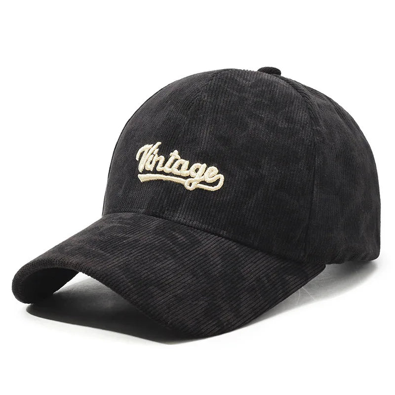 Vintage Corduroy Retro Baseball Cap