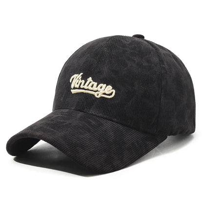 Vintage Corduroy Retro Baseball Cap
