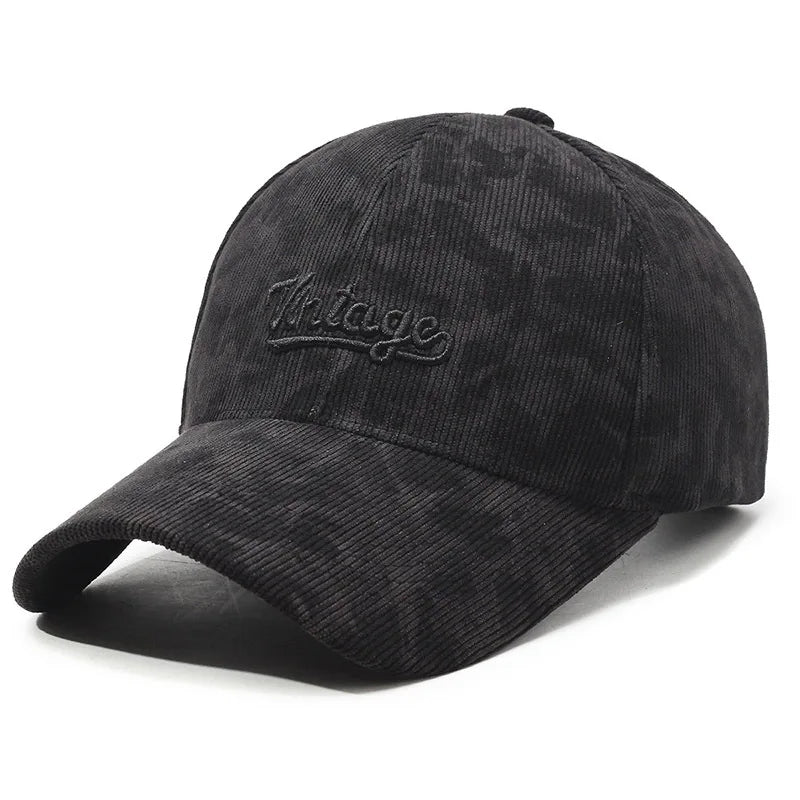 Vintage Corduroy Retro Baseball Cap